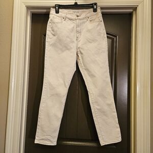 Pacsun Cream Stretch Mom Jeans, High Rise - Size 28